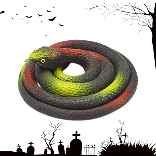 Falsche Schlangen, realistische Schlange 31,5 Zoll | Spielzeug für drinnen und draußen für Halloween Aprilfisch, Gags und gruseliges Zubehör Falsche Schlangen, realistische Schlange 31,5 Zoll | Spielzeug für drinnen und draußen für Halloween Aprilfisch, Gags und gruseliges Zubehör von Générique