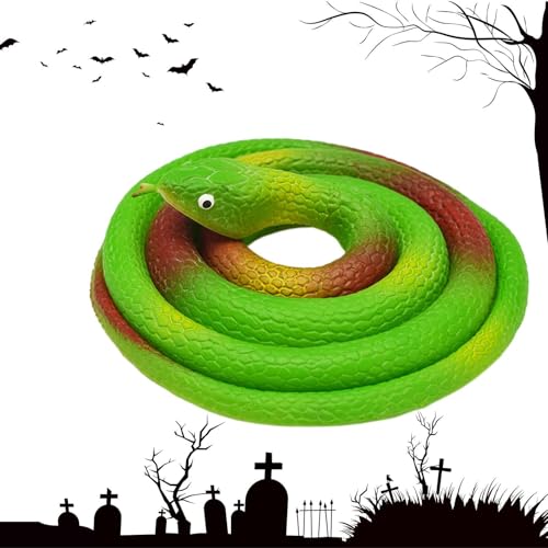 Falsche Schlangen | Simulationsschlange von 31,5 Zoll, für drinnen und draußen, für Halloween-Aprilfisch, Gags und gruseliges Zubehör Falsche Schlangen | Simulationsschlange von 31,5 Zoll, für drinnen und draußen, für Halloween-Aprilfisch, Gags und gruseliges Zubehör von Générique