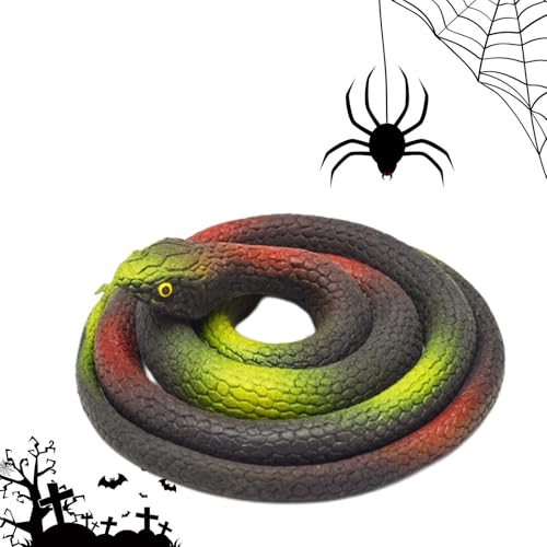 Falsche Schlangen – realistische Schlange 31,5 Zoll – Scherzspielzeug für drinnen und draußen, für Halloween Aprilfisch, Gags und gruseliges Zubehör Falsche Schlangen – realistische Schlange 31,5 Zoll – Scherzspielzeug für drinnen und draußen, für Halloween Aprilfisch, Gags und gruseliges Zubehör von Générique