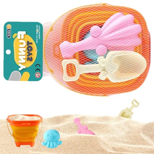 Faltbares Strandspielzeug, faltbares Strandsandspielzeug, Sandkastenspielzeug, Sandkastenspielzeug, Sandkastenspielzeug, Sandkastenspielzeug, faltbarer Eimer, lustige Sommeraktivitäten für von Générique
