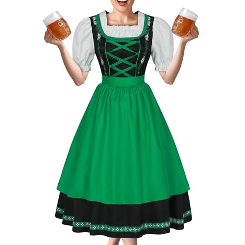 Faschingskostüme für Frauen, Festival-Outfits für Damen | Festival Kleid Kurzarm Kostüm Festival für Frauen - Atmungsaktive Kleider Kostüme Festival Kostüm für Karneval von Générique
