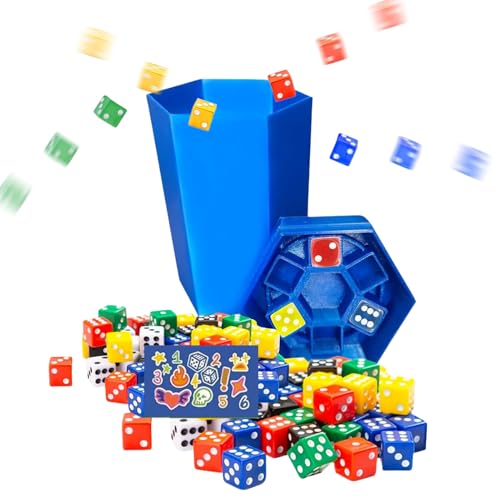 Fast Paced Dice Game, Multiplayer Desk Toy, 1,97 x 1,97 x 3,94 Zoll Strategic Interactive Challenge, kompaktes Reisefreundliches Design, Easy Setup Gameplay, perfekt für Partys, Camping, Klassenzimmer Fast Paced Dice Game, Multiplayer Desk Toy, 1,97 x 1,97 x 3,94 Zoll Strategic Interactive Challenge, kompaktes Reisefreundliches Design, Easy Setup Gameplay, perfekt für Partys, Camping, Klassenzimmer von Générique