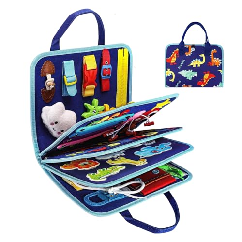 Felt Learning Board, Fine Motor Skills Sensory Toys, Interactive & Educational Design, 29 x 24 cm (11,02 x 9,06 Zoll), tragbares Lernspiel, Busy Book für Kinder von Générique