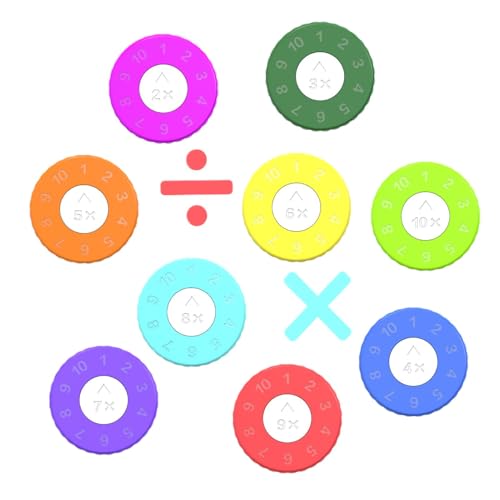 Fidget Maths, Maths Fidget – Mathematisches Lernen 9-teiliges Spielzeug Spinner für | Spinner Fidget Toy Lernnummer Sensorisches Spielzeug für die von Générique