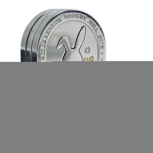 Fidget Slider, Rabbit Push Slide, 1,98 Zoll (4,98 cm), Metall, Anti-Stress, beruhigendes Spielzeug für Metallkonstruktion, Clicking Sound, tragbar, Gadget für Männer, Teenager, Kinder, Reisen von Générique