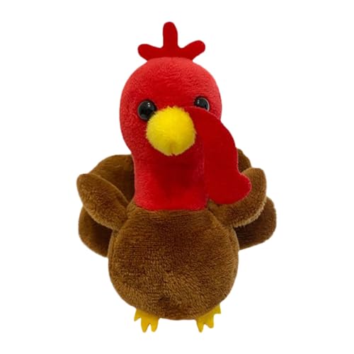 Fingerpuppe – Handpuppe aus Truthahn-Plüsch | Zubehör zum Lesen von Märchen für Kinder | Handpuppen mit Tierfingern | Spielzeug mit Tierfingern E von Générique