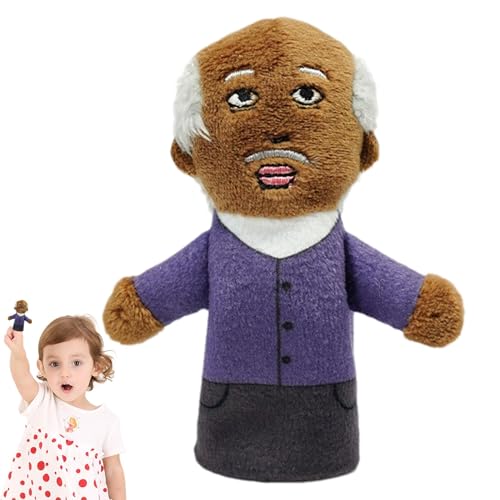 Fingerpuppen für die Familie, für Geschichtenfinger, Handpuppe, Rollenspiel – Plüsch, Cartoon, Afrikanisch, Schwarz, Menschen, Märchen, Marionette, Mitglieder der Familie von Générique