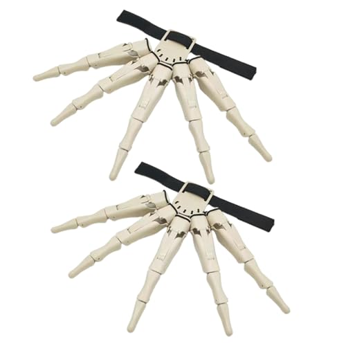 Fingerverlängerung, Gelenkfinger, flexible Krallen-Cosplay-Handschuhe für Halloween, 2 Stück, Finger - Halloween-Gelenkfinger, Schädelfinger, Skelett-Klauenhand für Hallow Fingerverlängerung, Gelenkfinger, flexible Krallen-Cosplay-Handschuhe für Halloween, 2 Stück, Finger - Halloween-Gelenkfinger, Schädelfinger, Skelett-Klauenhand für Hallow von Générique