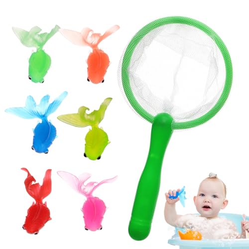 Fishing Bath Toy, Fishing Net Bath Plaything, Floating Animal Fish Catching Game, Perfect for , Little Boys and Girls in Swimming Pool Playtime von Générique