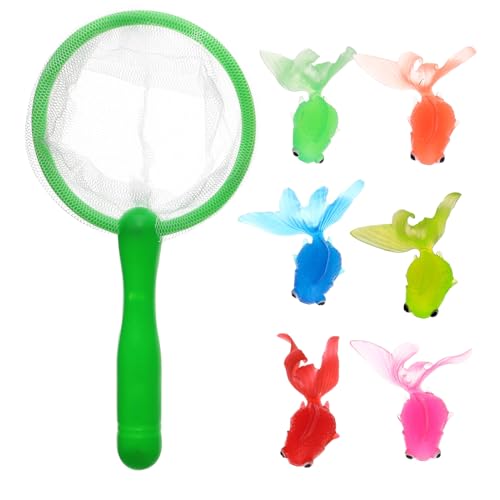 Fishing Bath Toy, Floating Fish Catching Game, Fishing Net Kids, Summer Pool Fun, Animal Toy for Boys and Girls, Shower Time Entertainment, Swimming Activity, 18 x 9 cm, 6 cm von Générique