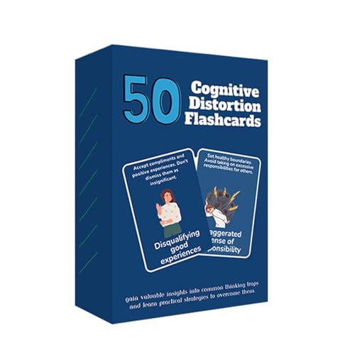 Flashcardz – 50 Karten zur Anpassung der Fähigkeiten, dialektische Verhaltenstherapie, Brücke für Angst, Affirmationen, Denkfallen und kognitive Verzerrungen von Générique