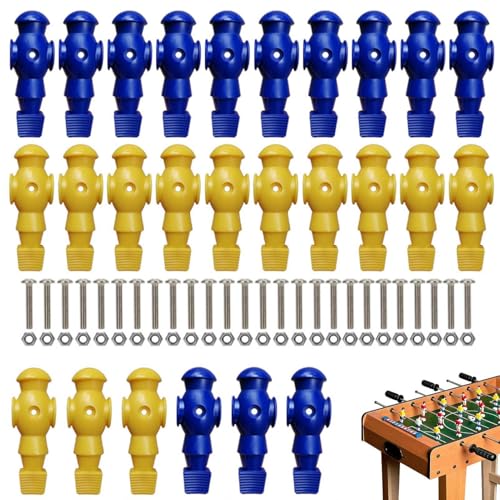 Foosball Players, Tischfußballfiguren, Fußballfiguren, Fußball Tischstatue, Fußballspiele, Spieler, 26 x Fußball-Komponenten, Fußballmaschine, Zubehör für 5/8 Zoll Fußballpole Foosball Players, Tischfußballfiguren, Fußballfiguren, Fußball Tischstatue, Fußballspiele, Spieler, 26 x Fußball-Komponenten, Fußballmaschine, Zubehör für 5/8 Zoll Fußballpole von Générique