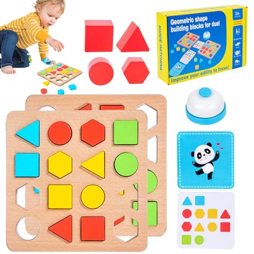 Formensortierer, Puzzle mit geometrischen Formen aus Holz – Puzzletafel in geometrischer Farbe – Logik- und Denkspiel für Kleinkinder, Jungen, Mädchen und ab 3 Jahren Formensortierer, Puzzle mit geometrischen Formen aus Holz – Puzzletafel in geometrischer Farbe – Logik- und Denkspiel für Kleinkinder, Jungen, Mädchen und ab 3 Jahren von Générique