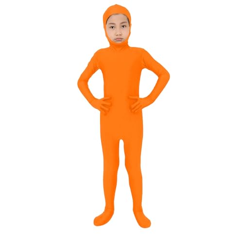 Furtive Overall für Erwachsene, Kinder, Kostüm zweite Haut, einfarbig, Langarm, Halloween-Kostüm, Erwachsene, Zentai, Erwachsene, ideal für Halloween-Abenteuer, 3 bis 14 Jahre von Générique