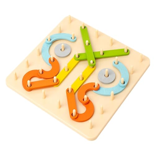 Fußbrett-Spiel, farblich abgestimmte PEG-Karte, buntes Holzspielzeug | Schulbedarf für Mädchen und Jungen ab 3 Jahren, Lernaktivitäten Fußbrett-Spiel, farblich abgestimmte PEG-Karte, buntes Holzspielzeug | Schulbedarf für Mädchen und Jungen ab 3 Jahren, Lernaktivitäten von Générique