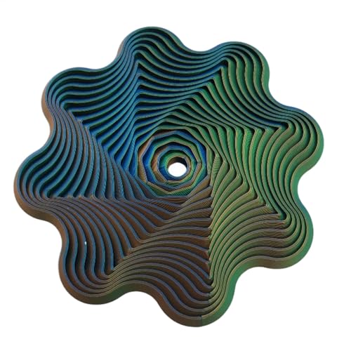 Gedruckter Spinner, Fingertip Rotating Sensory Toy, Einzigartiges Rotary Design, Stress-Relief-Spielzeug 5,12 x 5,12 x 0,39 Zoll Perfekt für Arbeit, Outdoor, Auto, Home & Travel Use Gedruckter Spinner, Fingertip Rotating Sensory Toy, Einzigartiges Rotary Design, Stress-Relief-Spielzeug 5,12 x 5,12 x 0,39 Zoll Perfekt für Arbeit, Outdoor, Auto, Home & Travel Use von Générique