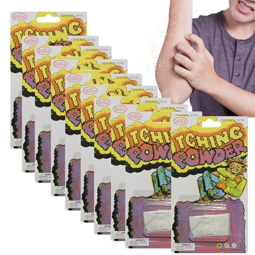 Générique 10 Stück Prank Itching Puder | Juckreiz Puder | Creative Safe Itchy Powder Prank | Zubehör für Halloween, Streich und Fang für Erwachsene oder Kinder Générique 10 Stück Prank Itching Puder | Juckreiz Puder | Creative Safe Itchy Powder Prank | Zubehör für Halloween, Streich und Fang für Erwachsene oder Kinder von Générique
