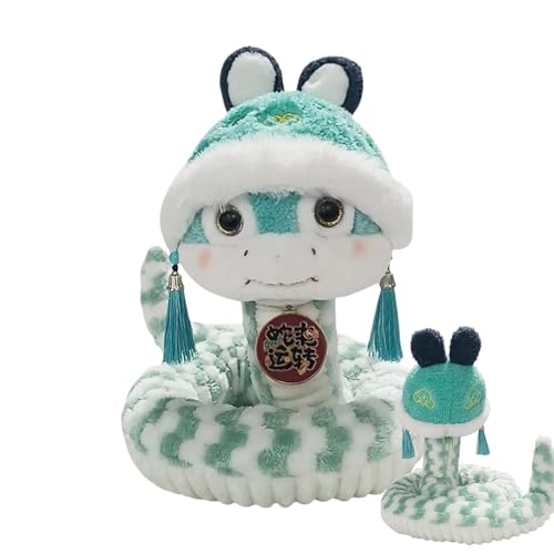 Générique 2025 Plüschspielzeug, Schlange, aus Plüsch, chinesische Schlange | Maskottchen mit Schlangenmaskottchen für das neue Jahr 2025, chinesisches Kulturspielzeug für Auto, Sofa, Couch Générique 2025 Plüschspielzeug, Schlange, aus Plüsch, chinesische Schlange | Maskottchen mit Schlangenmaskottchen für das neue Jahr 2025, chinesisches Kulturspielzeug für Auto, Sofa, Couch von Générique