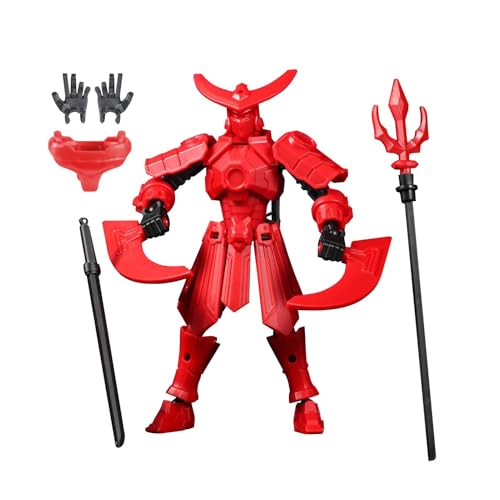 Générique 3D Printed Action Figur, Desktop Decorations, Assembly Flexible Figur, Multi Jointed Lucky Action Figuren zum Modellieren, Sammler-Display, Home or Workplace Decor Générique 3D Printed Action Figur, Desktop Decorations, Assembly Flexible Figur, Multi Jointed Lucky Action Figuren zum Modellieren, Sammler-Display, Home or Workplace Decor von Générique