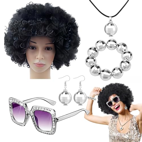 Générique 70er Jahre Disco Zubehör Set Damen 70er Jahre Disco Zubehör - Rapper 70er Jahre Kostüm - 70er Jahre Kostüm Set, Ball Kostüme Set, Rapper Kostüm inkl Générique 70er Jahre Disco Zubehör Set Damen 70er Jahre Disco Zubehör - Rapper 70er Jahre Kostüm - 70er Jahre Kostüm Set, Ball Kostüme Set, Rapper Kostüm inkl von Générique