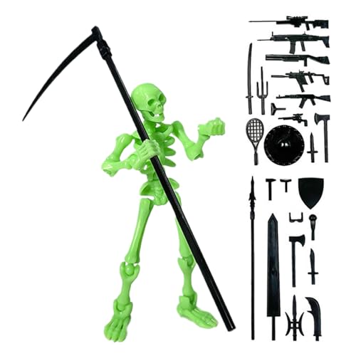 Générique Action-Figuren Skelette – Dekoration Skelette mit mehreren Zubehörteilen, bewegliche Gelenke, Dekoration, , Büro, für Halloween und Weihnachten Générique Action-Figuren Skelette – Dekoration Skelette mit mehreren Zubehörteilen, bewegliche Gelenke, Dekoration, , Büro, für Halloween und Weihnachten von Générique
