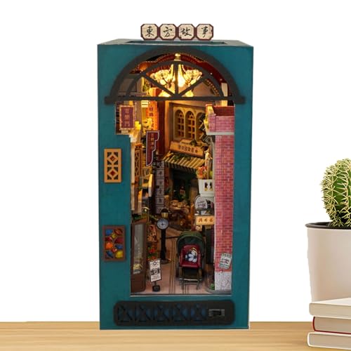 Générique Adorable Bookshelf Nook Kit, Led Light Bookshelf Decor, Miniature House Kit, Miniature Wooden House, Beginner Wooden Puzzle, Bookshelf Insert Decor, Holzpuzzle für Erwachsene Teens Beginners Générique Adorable Bookshelf Nook Kit, Led Light Bookshelf Decor, Miniature House Kit, Miniature Wooden House, Beginner Wooden Puzzle, Bookshelf Insert Decor, Holzpuzzle für Erwachsene Teens Beginners von Générique