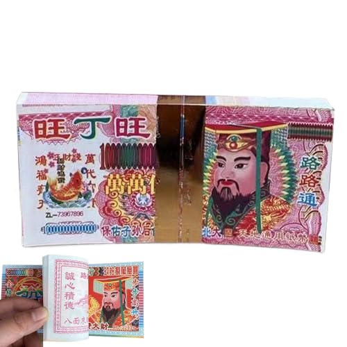 Générique Ancestor Money, chinesisches Joss Paper, 100 Blatt Opferpapier, gute Glückseligkeiten zu stärken, spirituellen Verbindungen für traditionelle Rituals von Générique