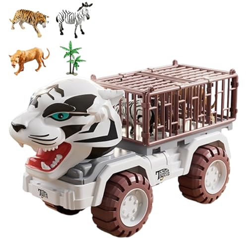 Générique Animal Truck – Ziehen Sie zurück Tiger Car, ziehen Sie das Spielzeug für Transporter, Inertia Fahrzeug Spielzeug für Mädchen Kids, Lernfahrzeugspiel Générique Animal Truck – Ziehen Sie zurück Tiger Car, ziehen Sie das Spielzeug für Transporter, Inertia Fahrzeug Spielzeug für Mädchen Kids, Lernfahrzeugspiel von Générique