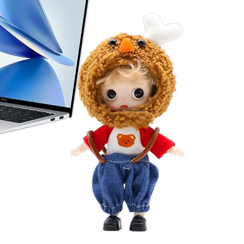 Générique Anime-Puppen für Mädchen, beweglich – fantasievolles Spiel mit Kleidung und Kopfbedeckung für gebratenes Huhn | Fantasievolle Figuren aus Collectibl Simulations-Eyes von Générique