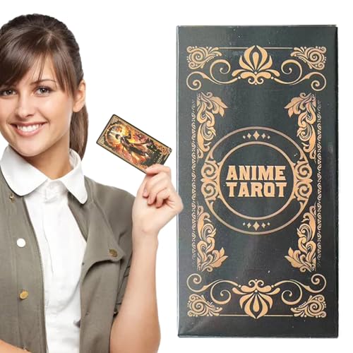 Générique Anime Tarot Deck, Beginner Friendly Card Set, Full 78 Card English Version, Colorful Party Artwork Reading Match, Ideal for School Camping and Game Nights 4,13 x 2,36 x 0,98 Zoll von Générique
