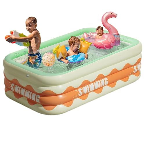 Générique Aufblasbarer Pool – Robuste Kinderbadewanne mit vier Schichten | Aufblasbarer Pool für Familienwasserspiele, aufblasbares Babypool mit weichem Boden zum Schwimmen im Garten Générique Aufblasbarer Pool – Robuste Kinderbadewanne mit vier Schichten | Aufblasbarer Pool für Familienwasserspiele, aufblasbares Babypool mit weichem Boden zum Schwimmen im Garten von Générique