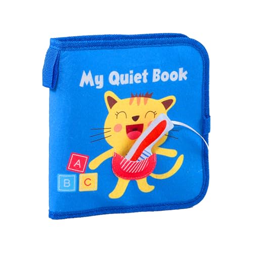 Générique Babies Cloth Books, Soft Activity Book with Bell, Teething Toy & Sensory Features, Interactive Learning for 0-3 Years Old Boys & Girls, Christmas Offering Idea von Générique