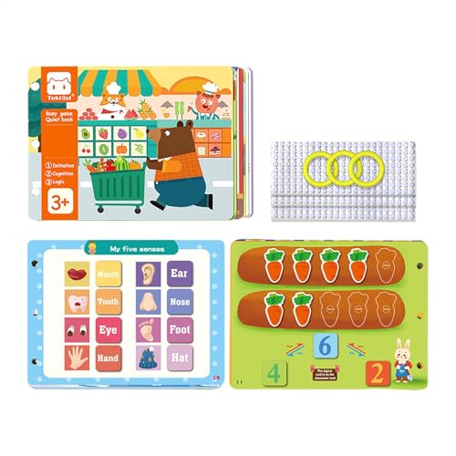Générique Baby Activity Book, Baby Books Toys | Sensory Touch Sticker Book | Interaktive Lernaktivitäten Mother Skills Lernspielzeug für Mindegarten von Générique