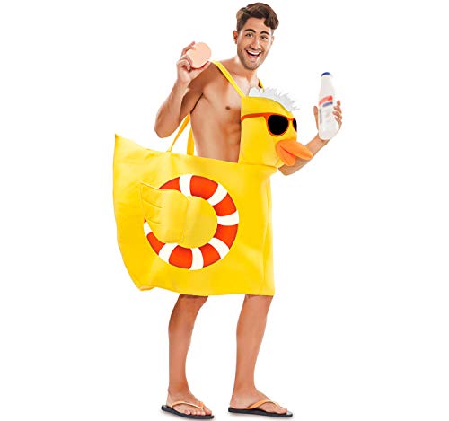 Poolparty-Badeenten-Kostüm für Erwachsene gelb - Gelb Poolparty-Badeenten-Kostüm für Erwachsene gelb - Gelb von Generique -