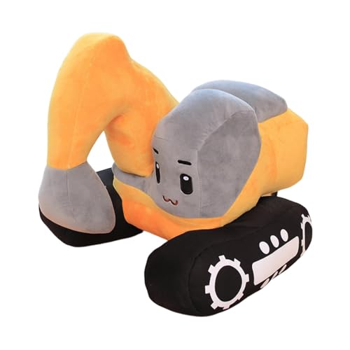 Générique Bagger aus Plüsch – 25,4 cm (10 Zoll) aus weichem Plüsch | Cartoon-Bagger, Plüschkissen für Erwachsene und Erwachsene, Schlafzimmerdekoration, Geschenkliebhaber von Générique