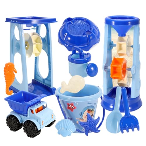 Générique Beach Toy Set, Sea-Themed Sand, Castle Building Construction Playset, Idea Boys Girls Over 3 Years Old, Outdoor Fun Backyard Garden Activties Toys for Children Générique Beach Toy Set, Sea-Themed Sand, Castle Building Construction Playset, Idea Boys Girls Over 3 Years Old, Outdoor Fun Backyard Garden Activties Toys for Children von Générique