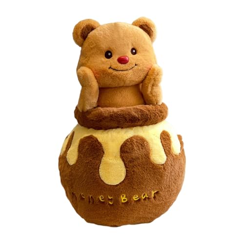 Générique Bear Stuffed Tier, niedliches Cartoon-Spielzeug, Honey Jar Design, weich, dekorativ, Plüsch, kreatives Geschenk, ideal für Zuhause, Auto, oder Büro, PP-Material, 29,5 cm Générique Bear Stuffed Tier, niedliches Cartoon-Spielzeug, Honey Jar Design, weich, dekorativ, Plüsch, kreatives Geschenk, ideal für Zuhause, Auto, oder Büro, PP-Material, 29,5 cm von Générique