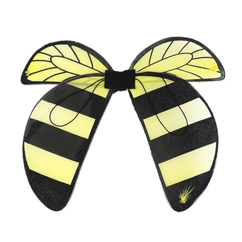 Générique Bee Wings, Toddler Butterfly Wings, Performance Props, Bee Costume Zubehör, Lightweight, Adjustable Fit, Dress-Up For School, Parties, Size, Yellow/Black, Set of 2 Générique Bee Wings, Toddler Butterfly Wings, Performance Props, Bee Costume Zubehör, Lightweight, Adjustable Fit, Dress-Up For School, Parties, Size, Yellow/Black, Set of 2 von Générique