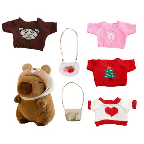 Générique Capybara Kuschelkissen Spielzeug Capybara Kleidung aus Plüsch Capybara Plüsch Spielzeug Capybara Geschenk Spielzeug Capybara Cartoon Capybara Capybara Plüschtier Capybara Flauschig Plüsch von Générique
