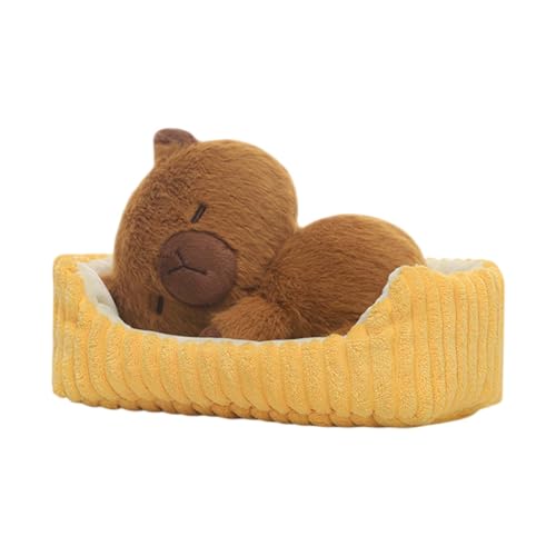 Générique Capybara Plüschpuppe – Sleeping Capybara Plüschtier | Cute Cartoon Lying Sleeping Capybara Puppe, Capybara Kissen, Capybara Cuddly Doll Living Room, Bedroom, Playroom | Cute Capybara Plush Générique Capybara Plüschpuppe – Sleeping Capybara Plüschtier | Cute Cartoon Lying Sleeping Capybara Puppe, Capybara Kissen, Capybara Cuddly Doll Living Room, Bedroom, Playroom | Cute Capybara Plush von Générique