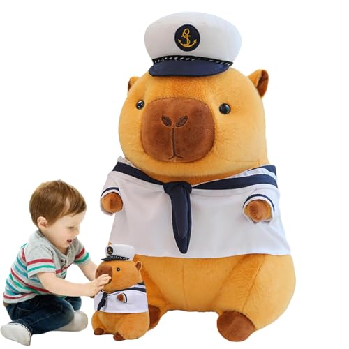 Générique Capybara Plüschtier, Capybara, Marine-Kostüm, niedliches Plüschtier | Capybara-Dekoration, weich, für Auto, Sofa, Kinderzimmer, Schlafzimmer, Freunde Générique Capybara Plüschtier, Capybara, Marine-Kostüm, niedliches Plüschtier | Capybara-Dekoration, weich, für Auto, Sofa, Kinderzimmer, Schlafzimmer, Freunde von Générique