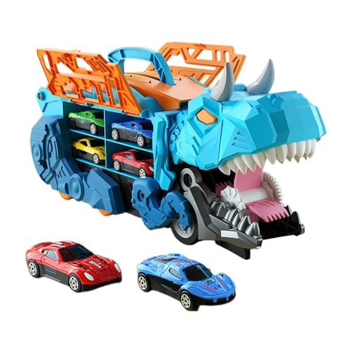 Générique Carrier Truck – tragbarer Transporter, interaktives Lernspielzeug | Doppelseitiger Speicher, pädagogisches Dinosaurierspielzeug für und Mädchen ab 3 Jahren von Générique
