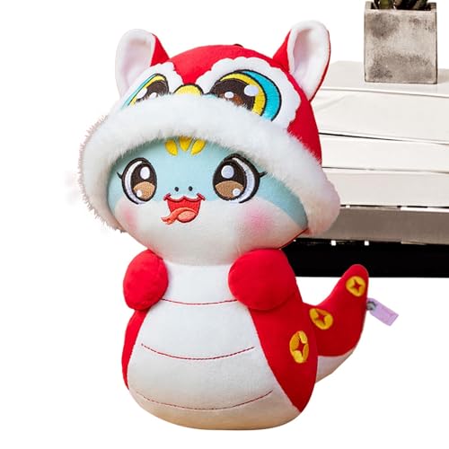 Générique Chinesische Snake Plush – Year of the Snake Mascot | 2025 Snake Stuffed Figur | Chinesische Schlange Plüschspielzeug Kreatives Plüschspielzeug Snake Year Cartoon Chinesischer Stil von Générique