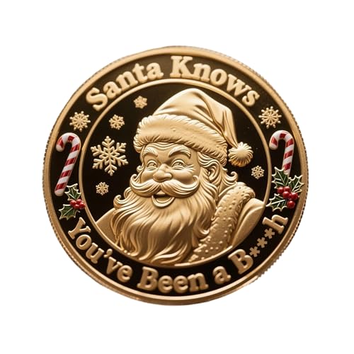 Générique Christmas Santa Coin – Sammeltasche für Feiertage, lustig, interaktives Stück mit Herausforderungszubehör, Wintererinnerung für Erwachsene und Erwachsene, Anzeige der Geschenkverpackung Générique Christmas Santa Coin – Sammeltasche für Feiertage, lustig, interaktives Stück mit Herausforderungszubehör, Wintererinnerung für Erwachsene und Erwachsene, Anzeige der Geschenkverpackung von Générique