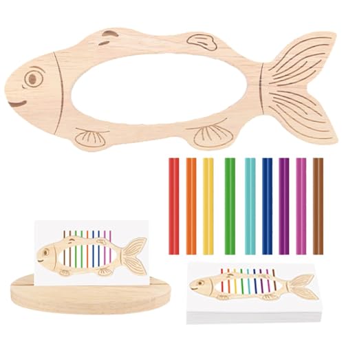Générique Color Matching Fine Motor Toys, Fish-Shaped Color Sorting Stick, Early Learning Game, Water-Based Paint Wooden Puzzle, Hand-Eye Koordination Entwicklung, interaktives Lernspielzeug Générique Color Matching Fine Motor Toys, Fish-Shaped Color Sorting Stick, Early Learning Game, Water-Based Paint Wooden Puzzle, Hand-Eye Koordination Entwicklung, interaktives Lernspielzeug von Générique