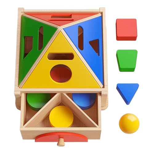 Générique Color Sorting Box, Wooden Educational Game, Geometric Shapes Organizer, Interactive Sturdy Fun Engaging Creative Developmental for Kids, 6,5 x 6,3 x 5,91 Zoll Générique Color Sorting Box, Wooden Educational Game, Geometric Shapes Organizer, Interactive Sturdy Fun Engaging Creative Developmental for Kids, 6,5 x 6,3 x 5,91 Zoll von Générique