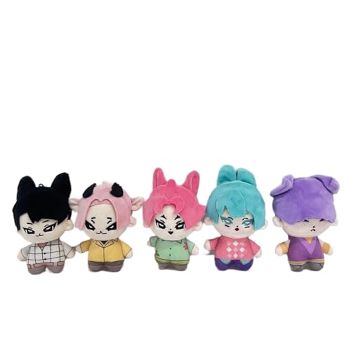 Générique Demon Hunter Boys Plüschtier, niedlich, Saja Boy, Figuren, Plüschpuppe, niedliches Cartoon, kreatives Geschenk für Fans (5 Stück) von Générique