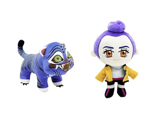 Générique Demon Hunter Tiger Plüschtier, niedlich, Tierfiguren, Plüschpuppe, niedliches Cartoon, kreatives Geschenk für Fans (Schweiz und Tiger) von Générique