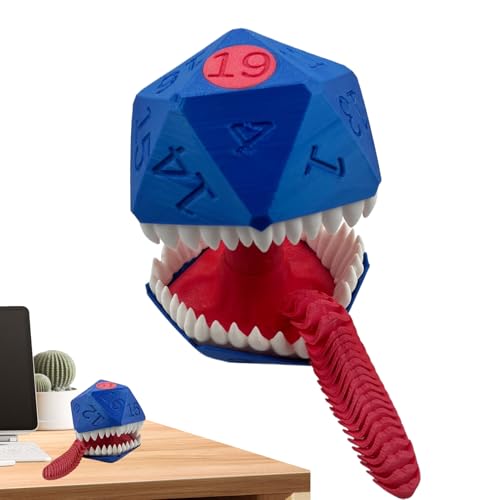 Générique Dice Rolling Tower, Big Zunge Design, Fun Dice Roller Prop, Tabletop RPG Zubehör für Erwachsene, Kinder, , Mädchen, Party Game Tool, Offices & Workplace Mehr von Générique