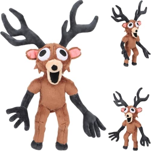 Générique Dieses Set mit 3 Plüschtieren "99 Nächte im Wald" zeigt den bösen Hirsch aus dem Videospiel. Ein ideales Weihnachts- und Halloween-Geschenk für Kinder, die gerne Videospiele lieben. von Générique